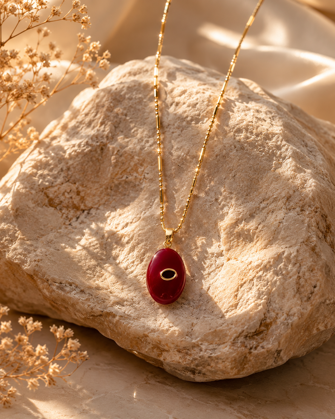 Crimson Glow Kolye | Lioara Atelier