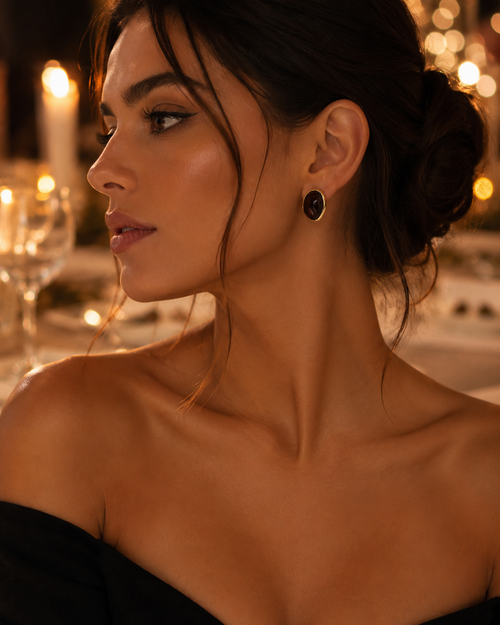 Noir Essence Küpe | Liora Atelier