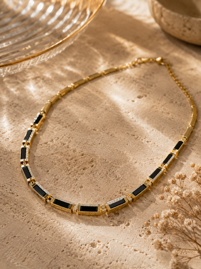 Noir Edge Kolye | Liora Atalier