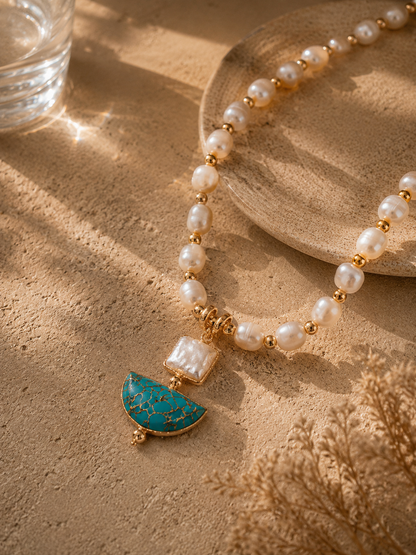 Riviera Pearl Kolye | Liora Atelier