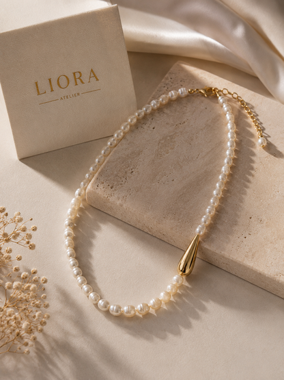 Pearl Drop İnci Kolye | Liora Atelier