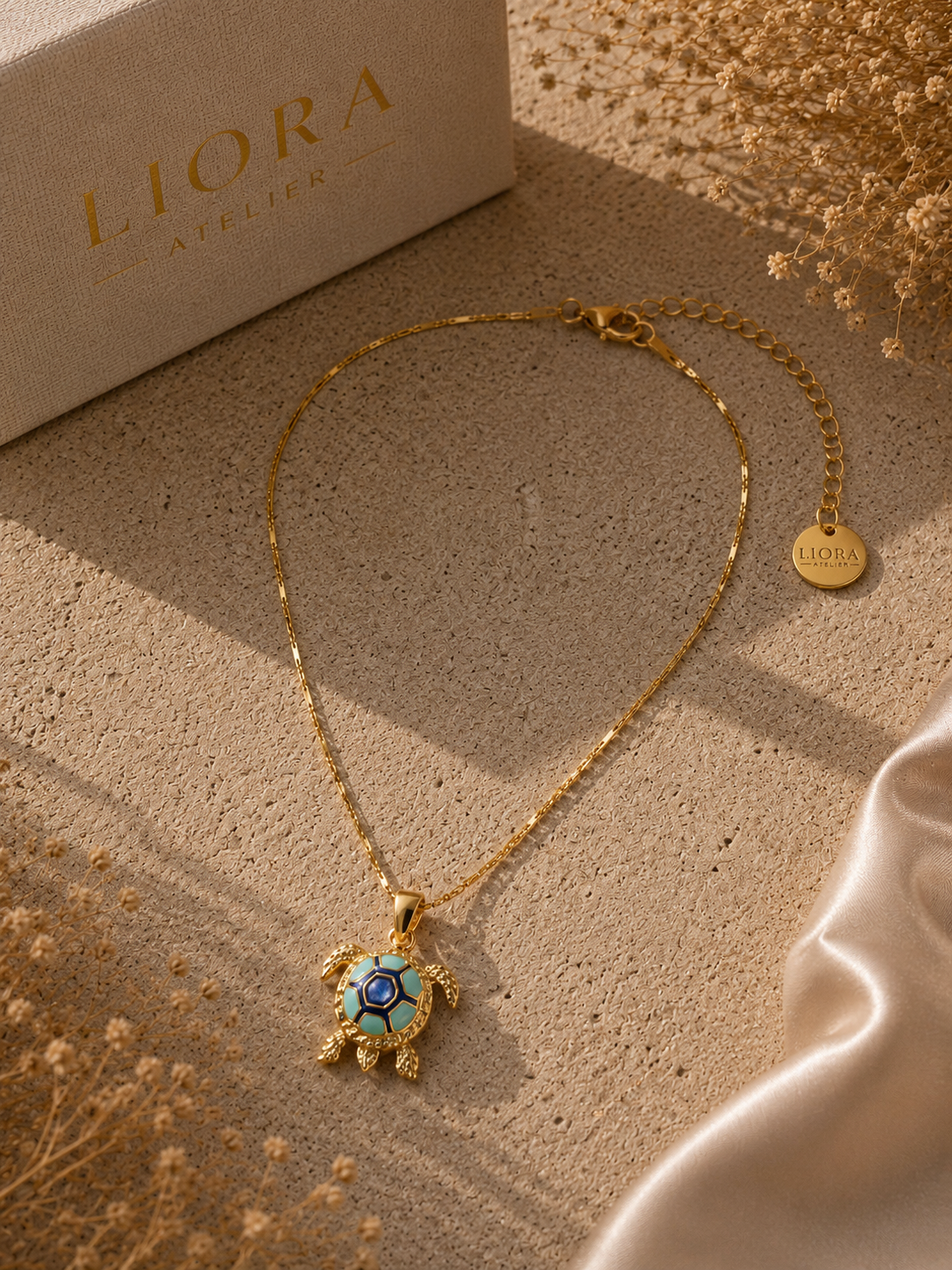 Marina Turtle Kolye | Liora Atelier