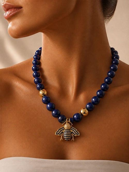 Queen Bee Doğal Taş Kolye | Liora Atelier