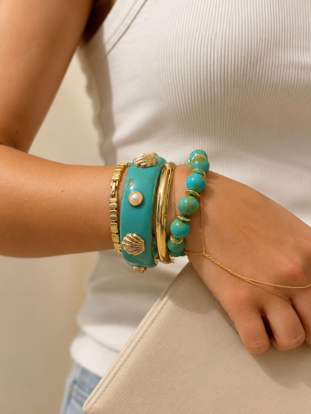 İstiridye İnci Bileklik | Liora Atelier
